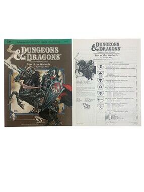 Test‎ of the Warlords Adventure Module - Dungeons and Dragons CM1